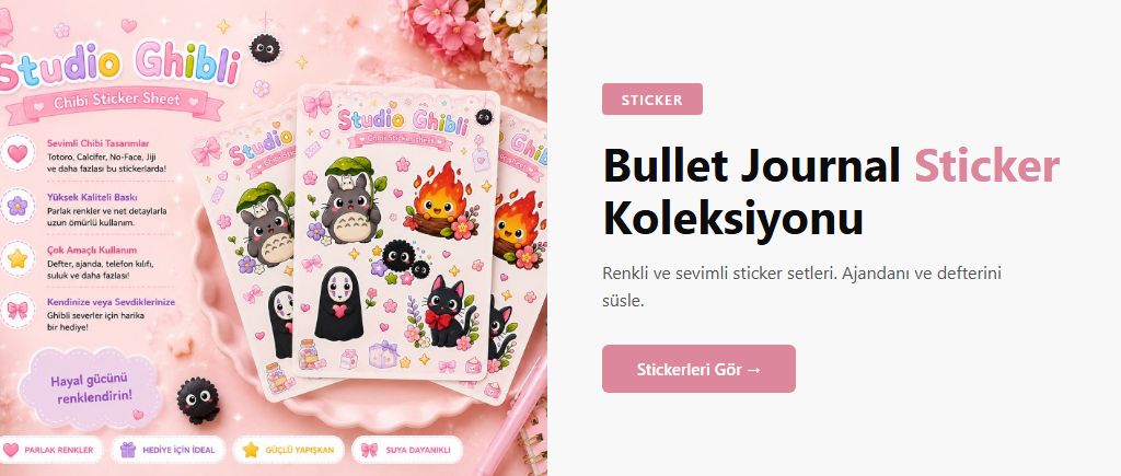 Bullet Journal Sticker Koleksiyonu