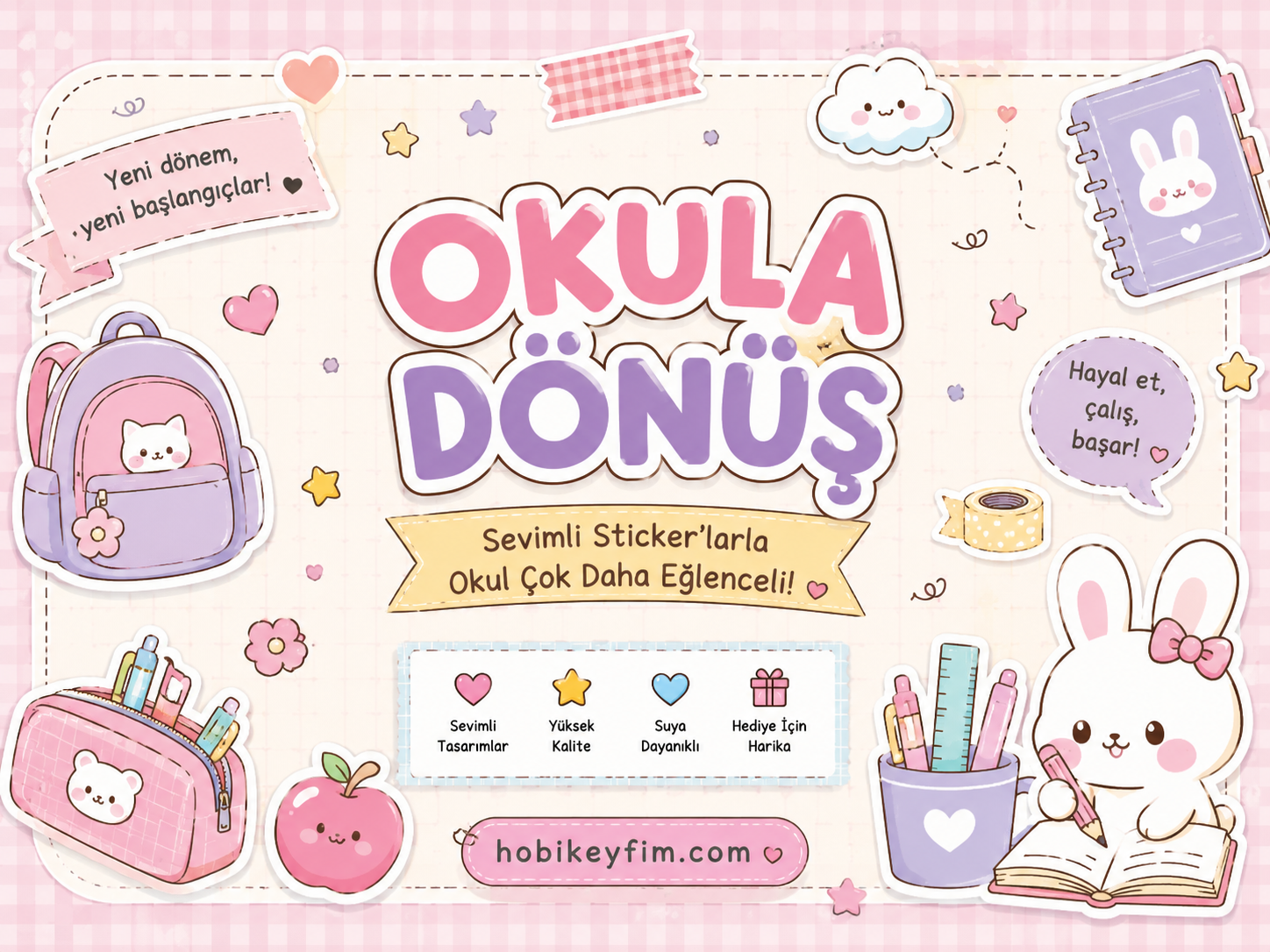 Okul Dönüş Sticker