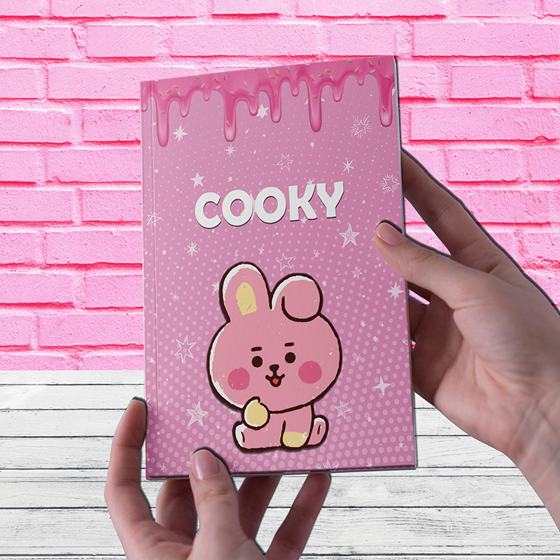 Bt21 Cooky Sert Kapak Defter