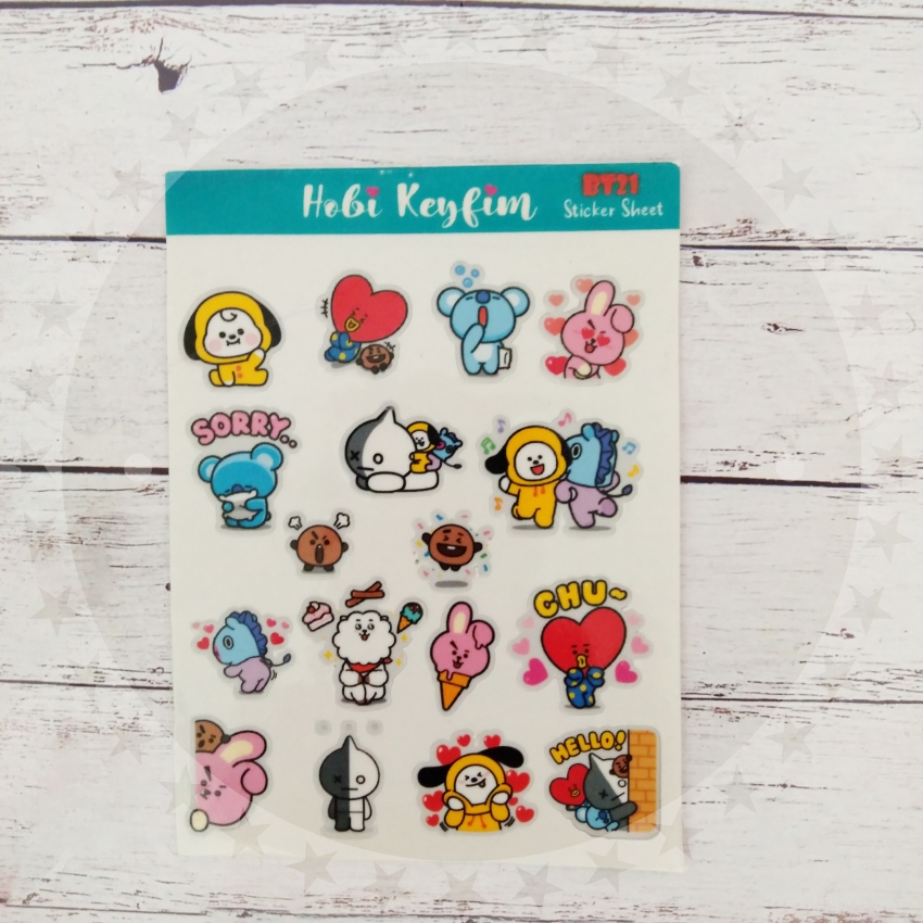 BTS BT21 Sticker Set