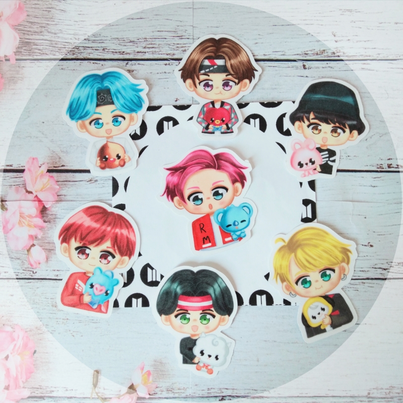 BTS BT21 Sticker Seti 2 Kpop Sticker Set