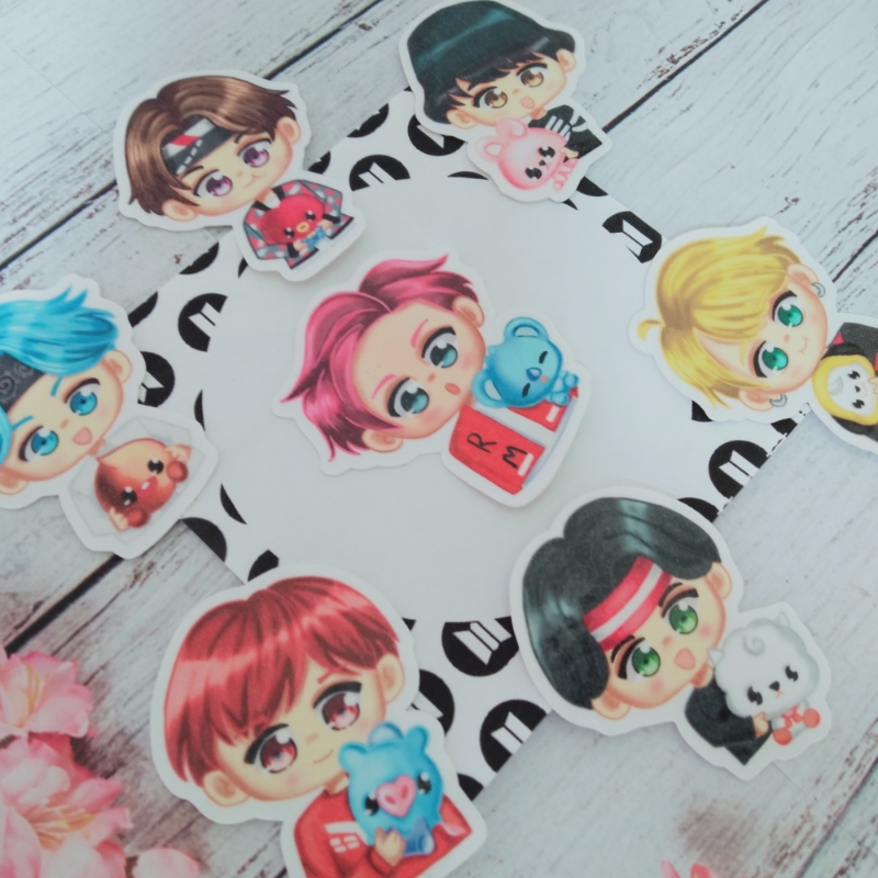 BTS BT21 Sticker Seti 2 Kpop Sticker Set