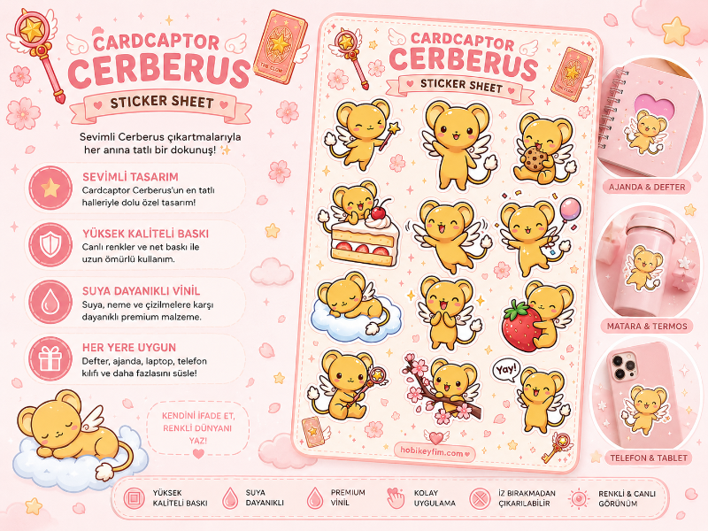 Cardcaptor Sakura Cerberus Sticker Sheet