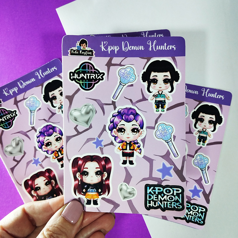 Demon Huntrix Chibi Sticker  Rumi, Mira, Zoey 