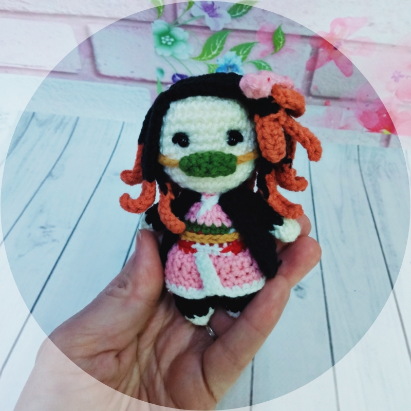 Demon Slayer  Nezuko Amigurumi Anahtarlık