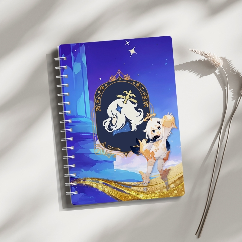 Genshin Impact Paimon Temalı Spiral Defter