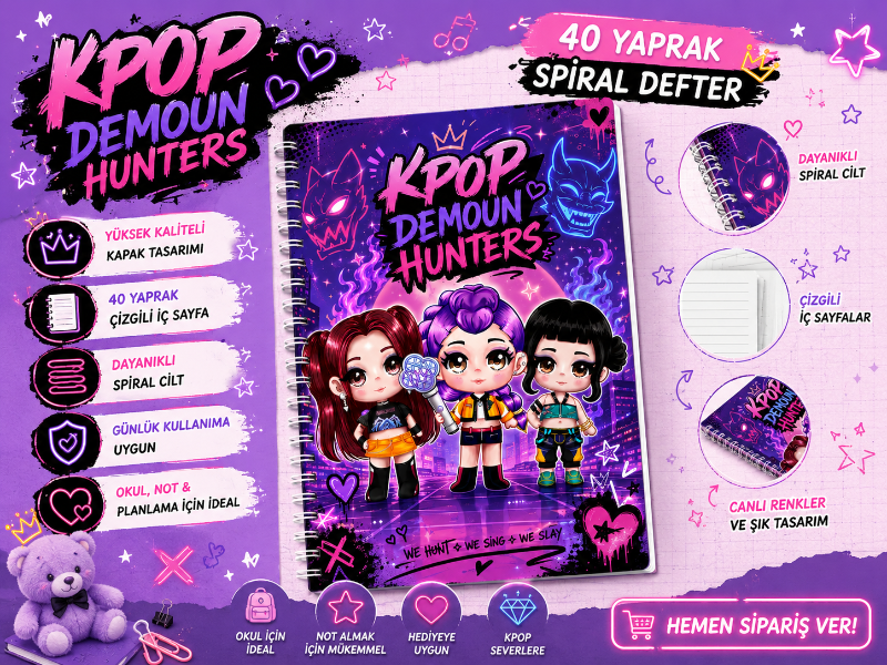 K-Pop Demon Hunters Spiral Defter
