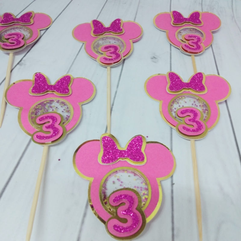 Minnie Mouse Cupcake Toppers 