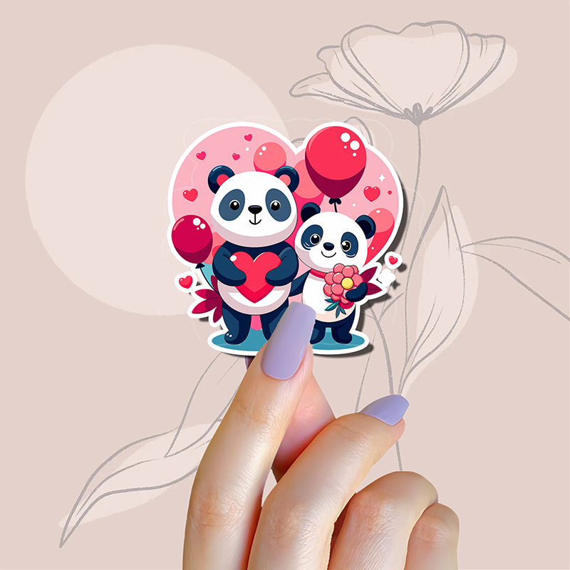 Panda Love Sticker