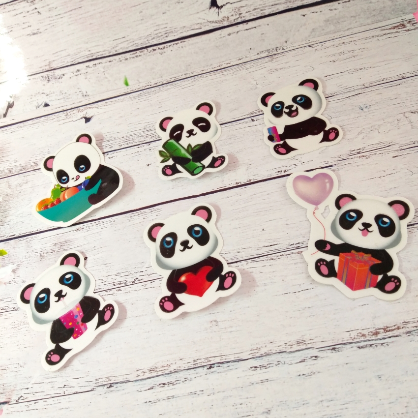 Panda Sticker Set