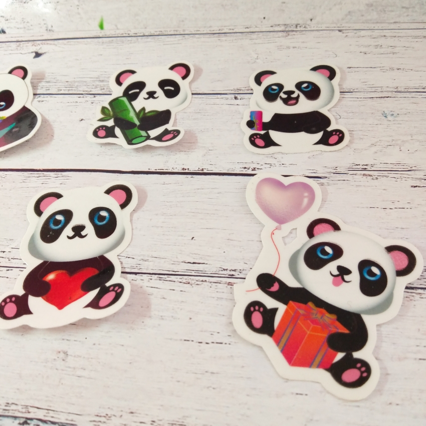 Panda Sticker Set
