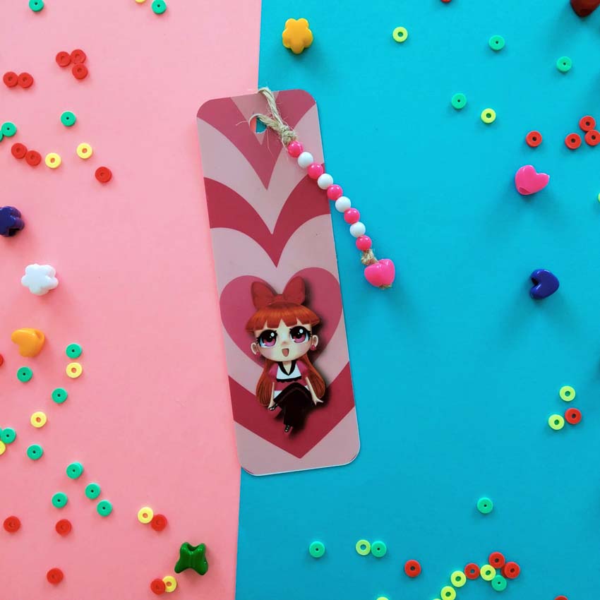 Powerpuff Girls  Blossom Temalı Kitap Ayracı