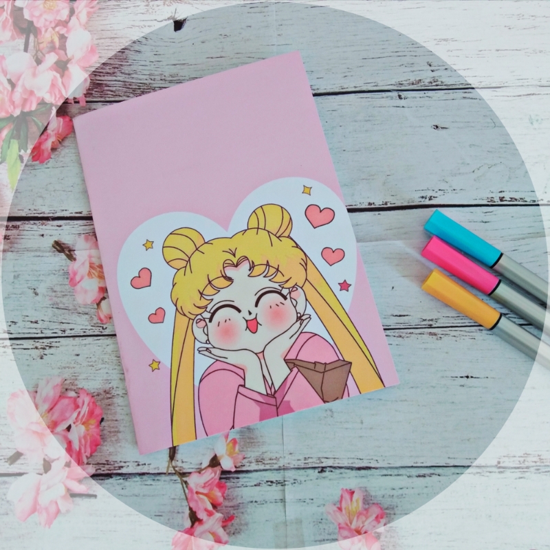 Sailormoon Çizgisiz Sert Kapaklı A6 Defter