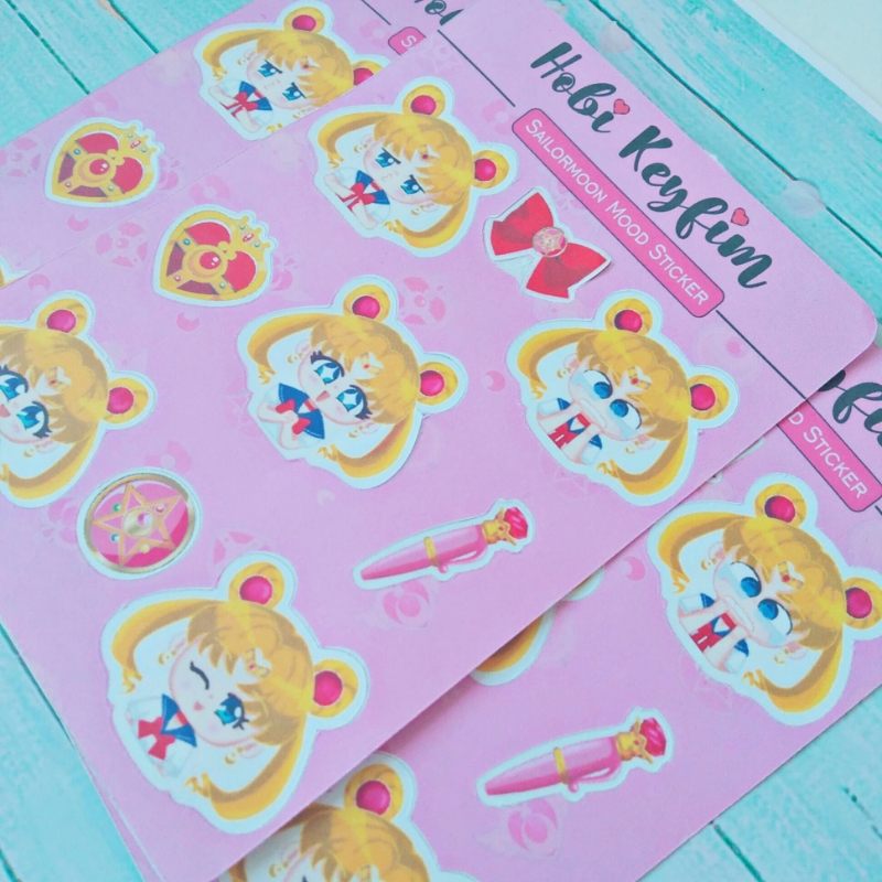 Sailormoon Moon Mood Sticker Sheet 