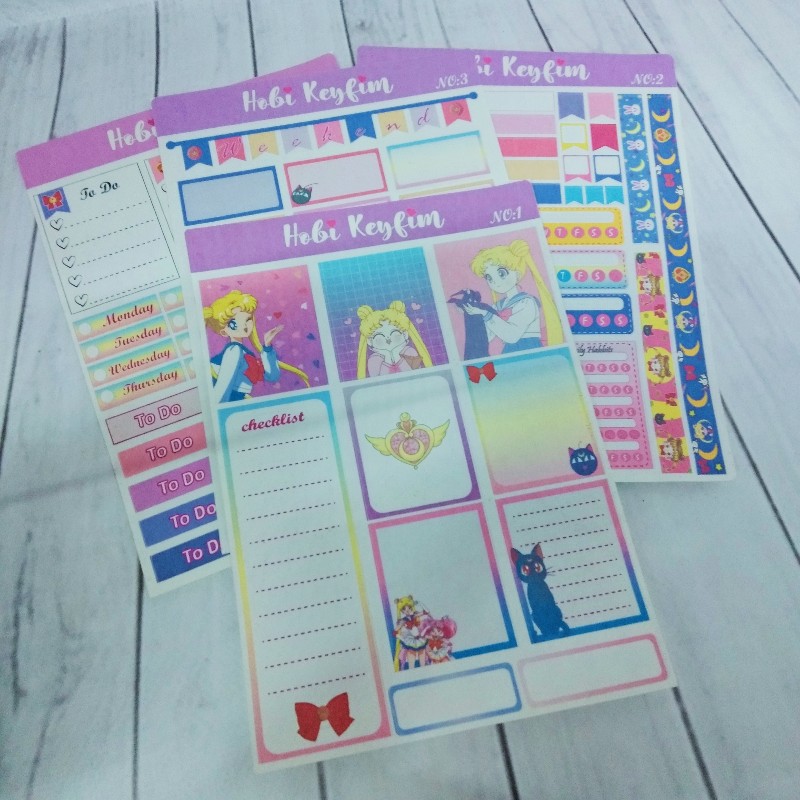 Sailormoon Sticker Planner Set