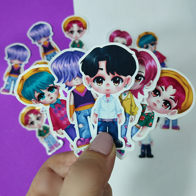 Saja Boys Chibi Sticker Seti  Kpop Demon Hunters