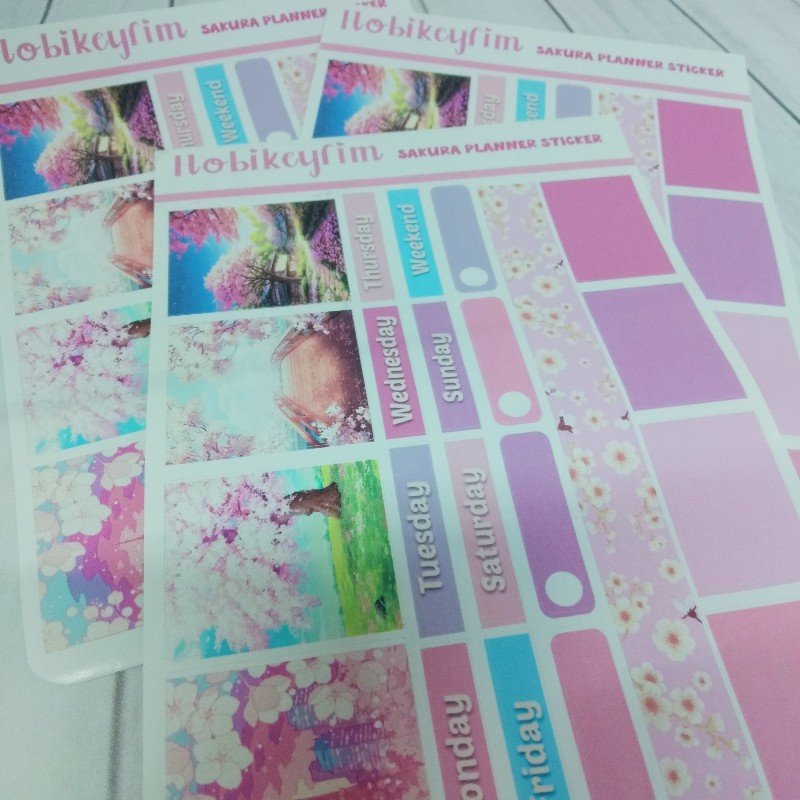 Sakura Planner Sticker Sheet