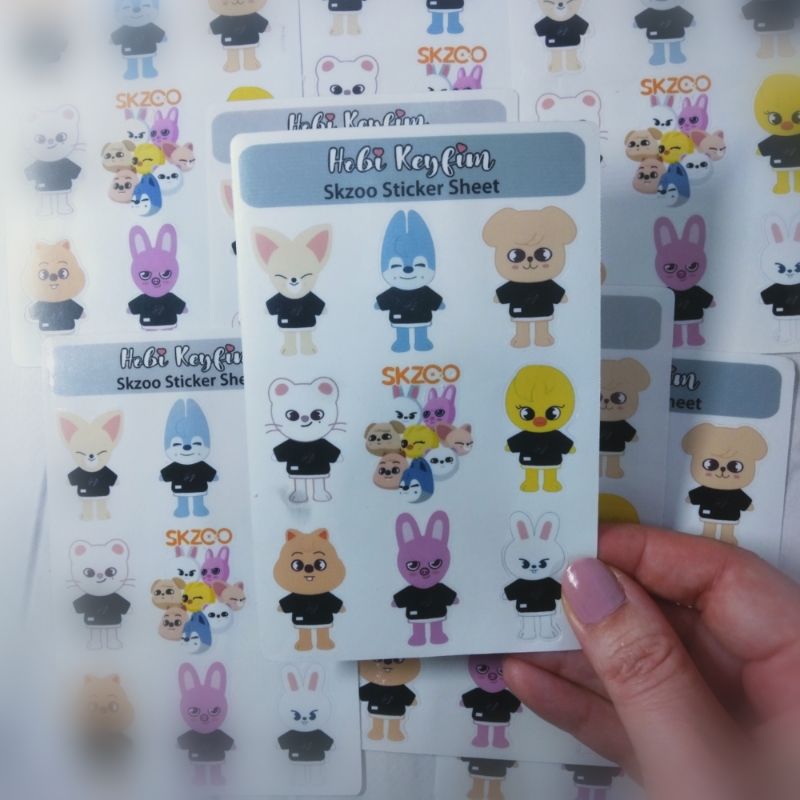 Stray Kids Skzoo  Sticker Sheet