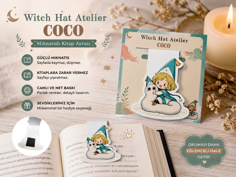 Witch Hat Atelier Coco Mıknatıslı Kitap Ayracı